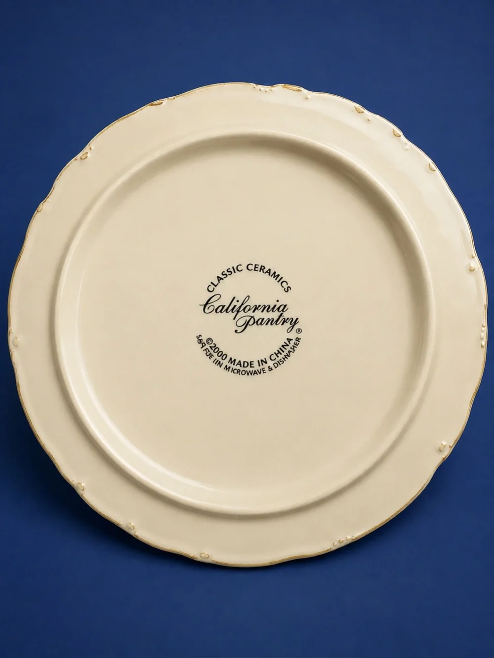Vintage Ceramic Serving Plate – California Pantry Classic Ceramics Spiral Design